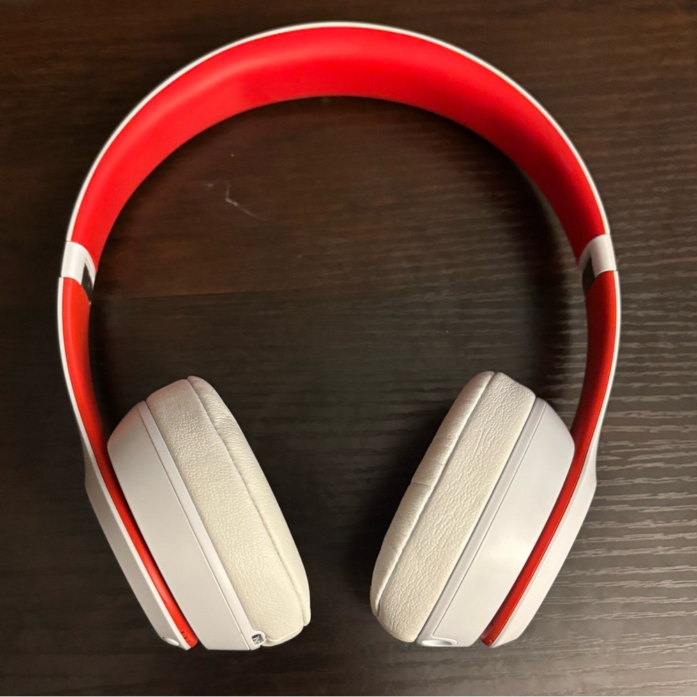Beats by Dre Red and White Wireless Headphones